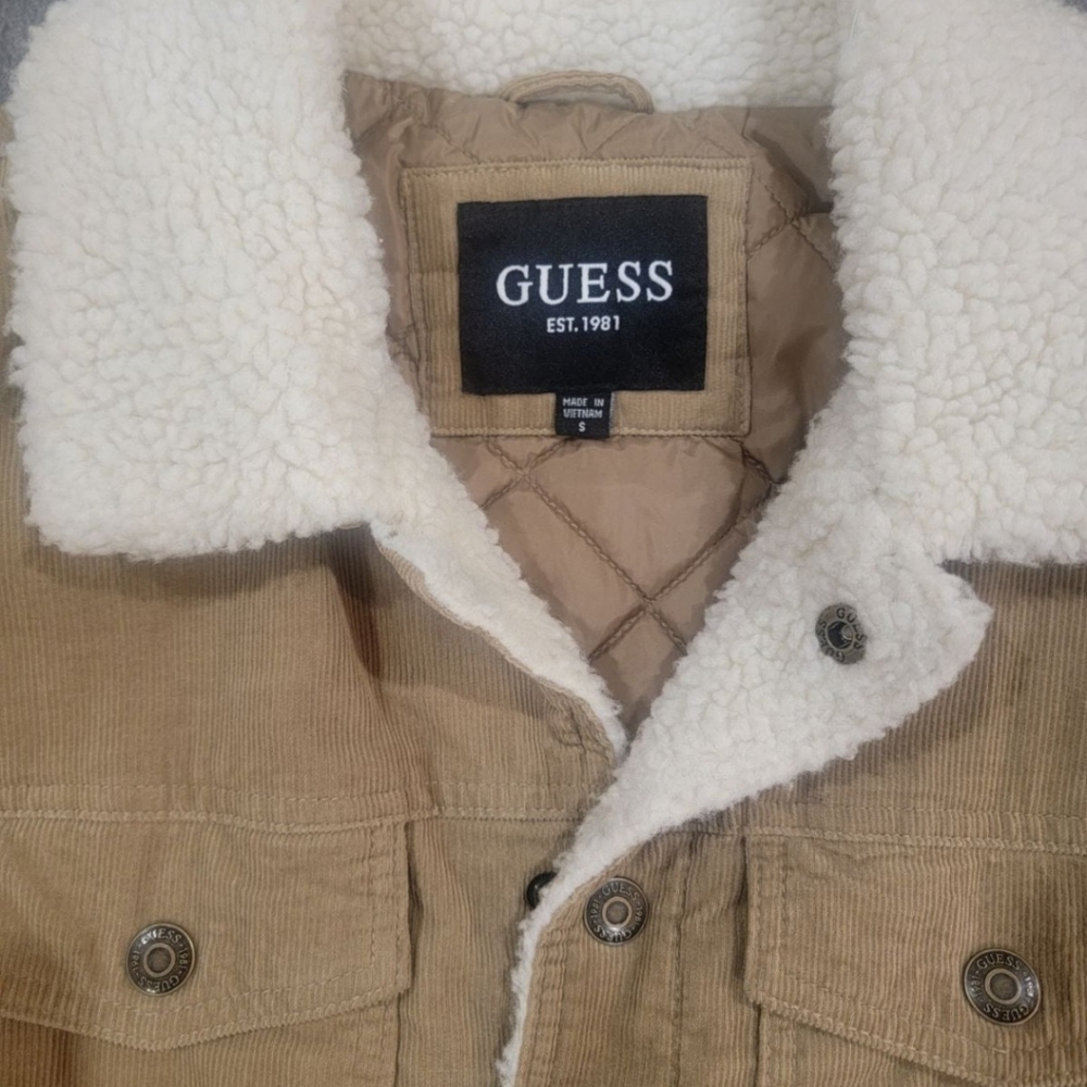 Guess Sherpa Coat/Jacket New